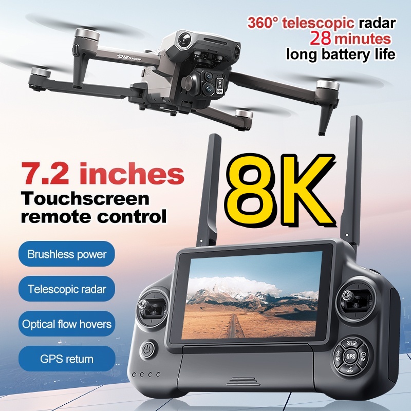 Drone Camera With Gimbal - Drone RC Quadricoptère 8K avec Nacelle