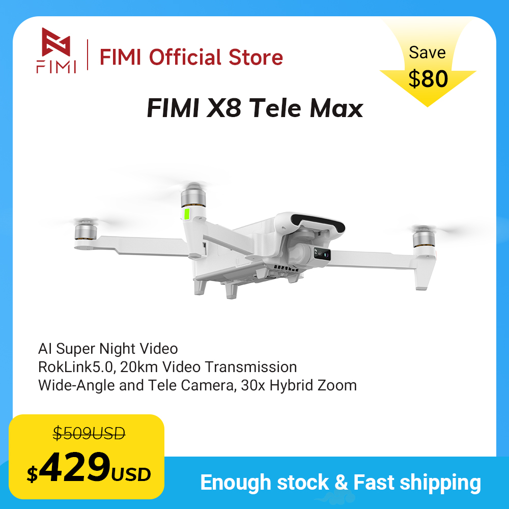 Drone Camera Wide Angle - Nouveau drone FIMI X8 Tele Max
