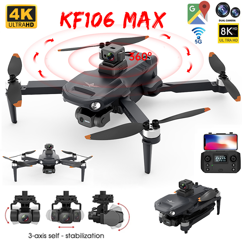 Drone Camera Wide Angle - Drone professionnel KF106 Max 8K, WIFI
