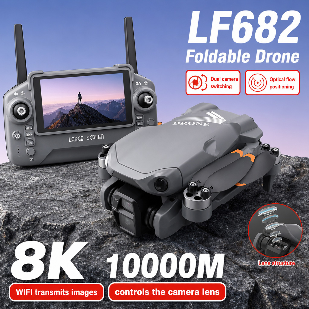 Drone Camera 4K - Drone photo aérien LF682 8K HD