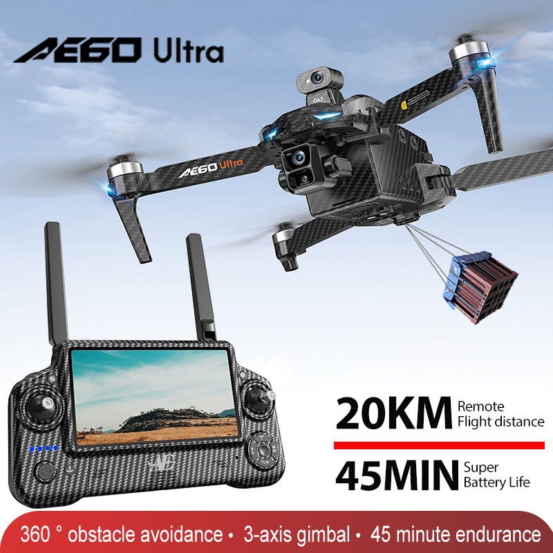 Drone Camera 4K - AE60 GPS Drone professionnel 8K caméra