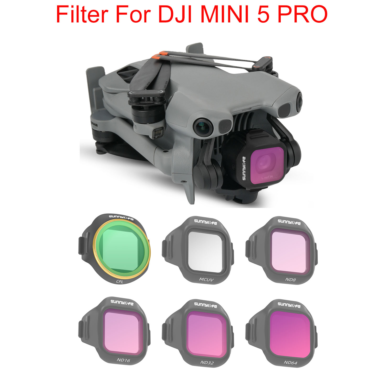 Drone Camera Filter - Filtre de Drone pour DJI Mini