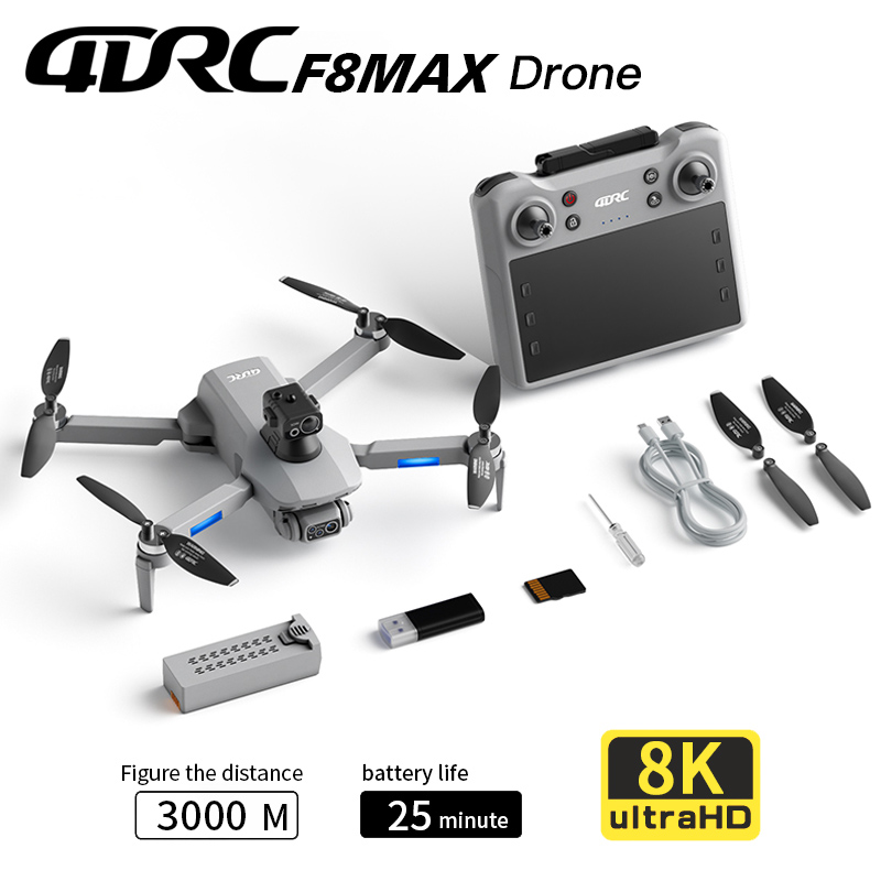 Drone Camera Professional - Drone GPS F8 MAX, caméra professionnelle