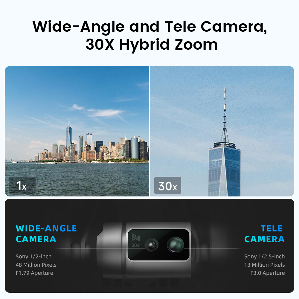 Nouveau drone FIMI X8 Tele Max - Drone Camera Wide Angle avis et prix