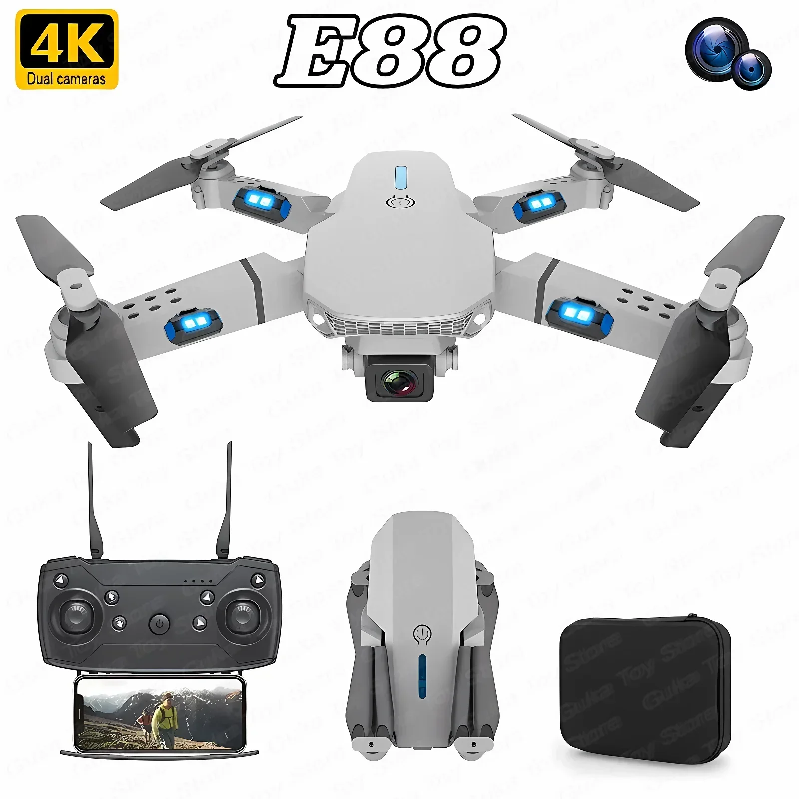 Drone E88 Pro WIFI FPV Grand A - Drone Camera Mount avis et prix