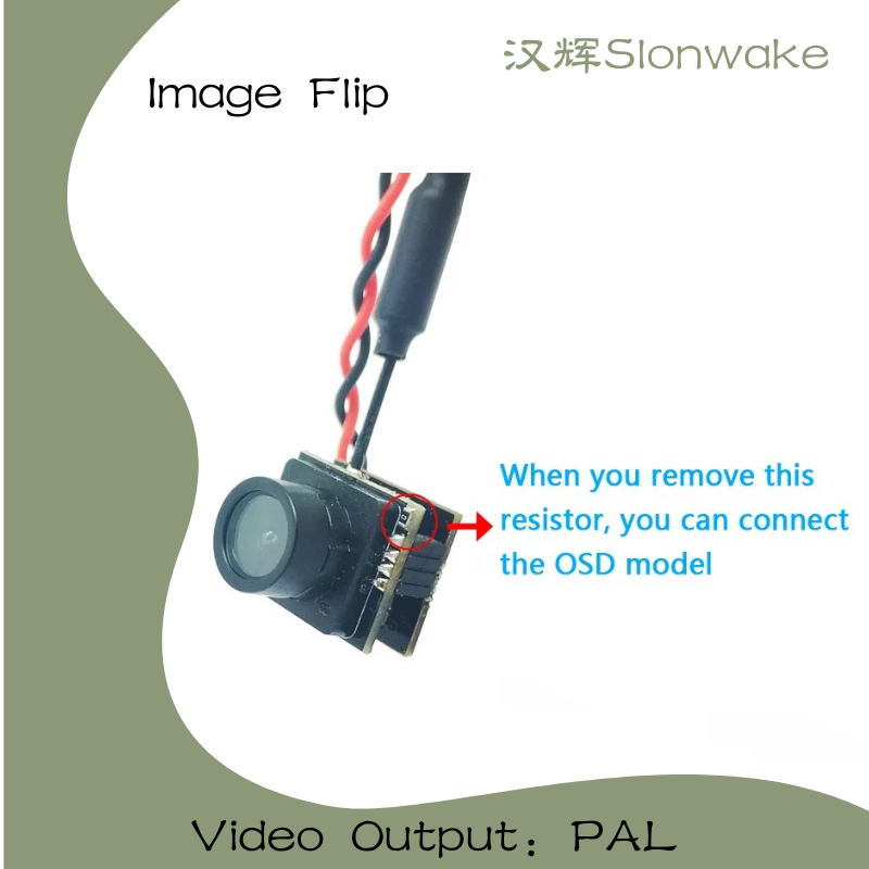 Slonwake 5.8G 48CH 25mW FPV VT - Drone Camera Wide Angle avis et prix