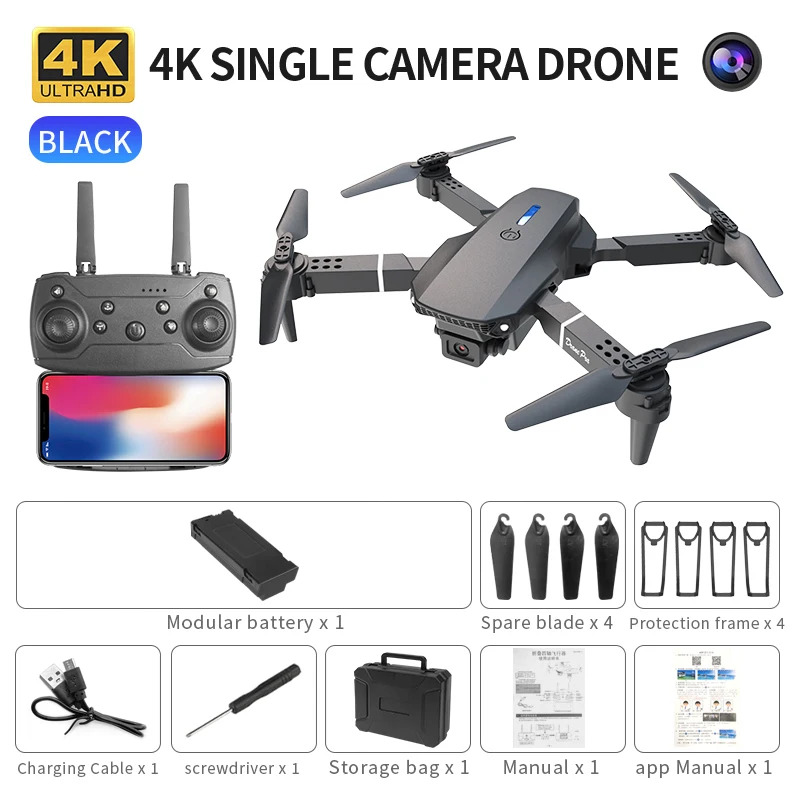 Le Drone pliant intelligent E8 - Drone Camera 4K avis et prix