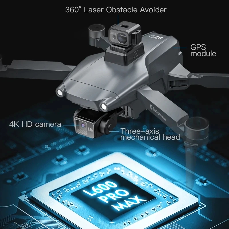 Drone GPS professionnel L600 P - Drone Camera 4K avis et prix