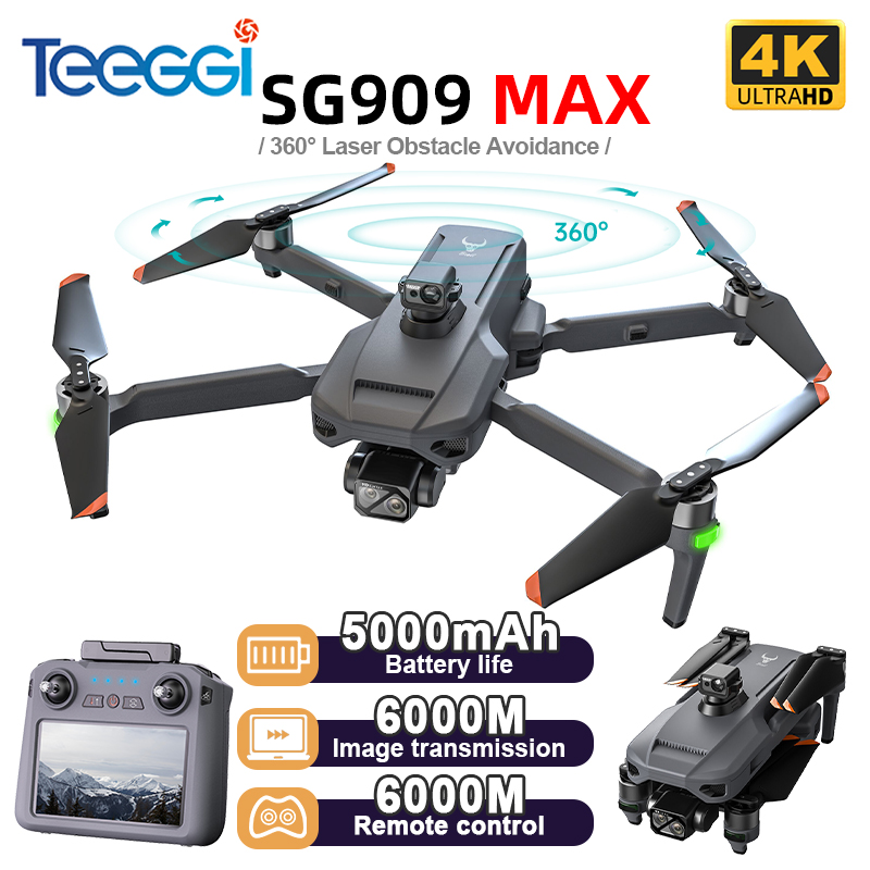 Drone GPS Teeggi SG909 MAX ave - Drone Camera With Gimbal avis et prix