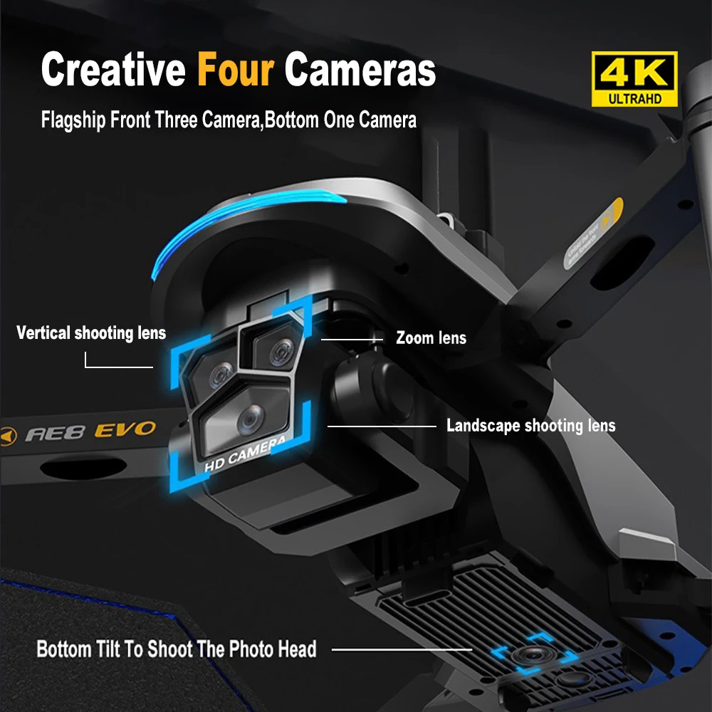 Drone AE8 EVO 4K Professionnel - Drone Camera Night Vision avis et prix